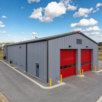 Atelier de Traitement de Structures Métalliques Préfabriquées Sur Mesure, Bâtiment d'Usine Métallique Robuste avec Support pour Pont Roulant