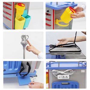 Harga pabrik IN-75001B klinik rumah sakit gerobak obat dapat dipindah transfusi - Product Image 4