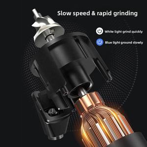 <span class=keywords><strong>Molinillo</strong></span> <span class=keywords><strong>de</strong></span> Café Eléctrico Totalmente Automático Estilo Italiano con Cuchillas <span class=keywords><strong>de</strong></span> Acero Inoxidable, Pequeño para Preparación Manual, para Uso Doméstico y Comercial - Product Image 2