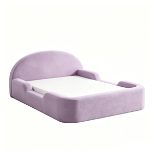 Lit pour tout-petit moderne et confortable en mousse haute densité, fabriqué sur mesure pour la chambre à coucher, l'appartement, le salon - Product Image 2