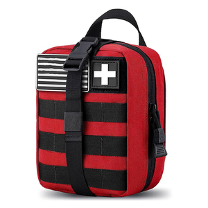 Bolsa de poliéster impermeable con cierre de cinta elástica, sistema Molle, ligera, portátil, para botiquín de primeros auxilios, bolsa de ambulancia. - Product Image 1