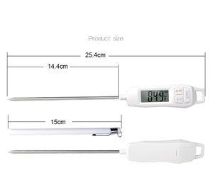 Thermomètre alimentaire électronique <span class=keywords><strong>TP400</strong></span>, type stylo, mesure de la température intérieure et extérieure, outil de mesure de la température pour la viande, le barbecue, les liquides - Product Image 5