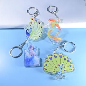 HanXin <span class=keywords><strong>2025</strong></span> llavero acrílico personalizado hecho en fábrica diseño personalizado lindo diseño Mini llavero Acrílico