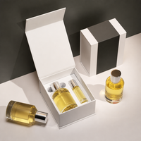 Emballage de parfum durable, boîte cadeau cosmétique de luxe avec fermeture magnétique, boîtes rigides en papier personnalisées pour ensemble de soins de la peau