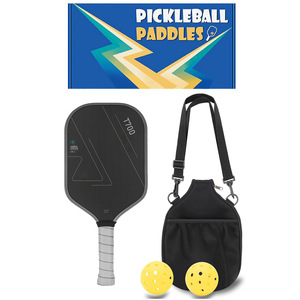 Raquette de pickleball T700 41,5 cm 16 mm en fibre de carbone antidérapante, équipement d'entraînement - Product Image 3