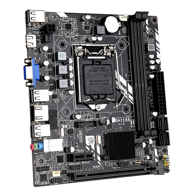 JingSha PC Gaming Motherboard H61M Für Intel Core / Celeron / Pentium LGA 1155 Sockel Cpus M-atx Spiel Mainboard