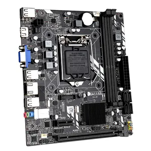 JingSha PC Gaming Motherboard H61M For Intel Core / Celeron / Pentium LGA 1155 Socket Cpus M-atx Game Mainboard