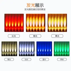 Inserción de cuentas de lámpara F10 LED 10MM pelo blanco rojo verde amarillo naranja púrpura luz alta LED