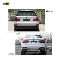 Kit carrosserie complet GUGO F16 pour BMW X6 F16 2014-2019, ensemble de pare-chocs style M Sport avec échappement