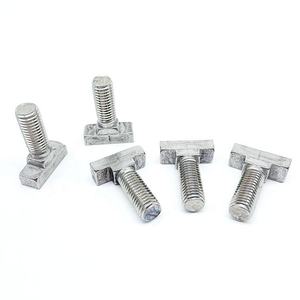 Vis en T en acier inoxydable finition naturelle norme DIN M6 M8 M12 pour la fixation de structures en acier - Product Image 2