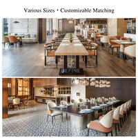 Ensemble de mobilier moderne tout-en-un pour projets commerciaux : banquette de café, canapé, mobilier personnalisé pour hôtels et restaurants, sièges de banquette, table à manger, chaise
