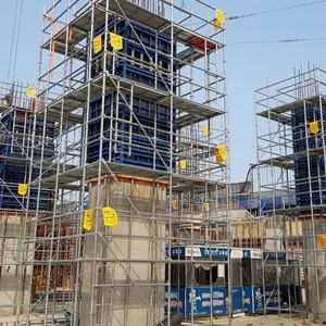 100mm To 800mm Size Column Metal Prop Shuttering Plywood Panels Steel Frame Building Concrete Formwork For Construction