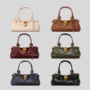 <span class=keywords><strong>Borsa</strong></span> a Tracolla Vintage Y2K in Pelle Invecchiata con Borchie e Lucchetto, Stile Cyberpunk, <span class=keywords><strong>Borsa</strong></span> Boston Retrò per Donna - Product Image 5