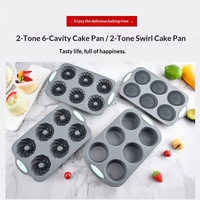 Moule à gâteau en silicone à 6 cavités, idéal pour les gâteaux citrouille, les biscuits au chocolat, les donuts et les snacks, compatible four, modèle JG7
