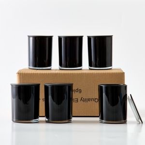 Frascos de Vidrio Esmerilado Negro Translúcido de 315 ml/10.5 oz para Velas (6 Piezas/Caja) - Tapa Metálica Hermética, Envío en 3 Días y Embalaje Corrugado EPE - Product Image 6