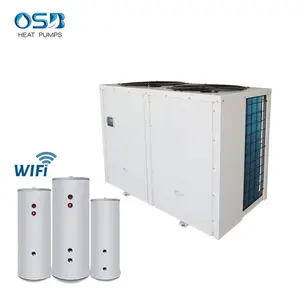 Hotel Apartment Commercial Industrial 38kw 40kw air to water source heat pump domestic hot water heater and chiller