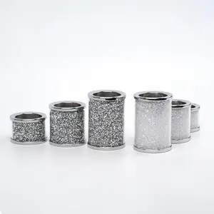 3 piezas de metal candelabro Suppliers-Portavelas de lujo de Metal para decoración del hogar, caja de regalo, paquete, venta al por mayor