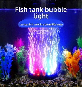 Lámpara de Burbujas LED Mini <span class=keywords><strong>para</strong></span> Acuario JSD, 7 Colores Cambiantes, con Ventosa, 110V-220V, Enchufe EU/US - Product Image 2