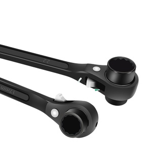 Llave de trinquete de doble punta negra, bidireccional, de doble extremo, de acero al carbono 45, de doble uso, en stock de fábrica - Product Image 2