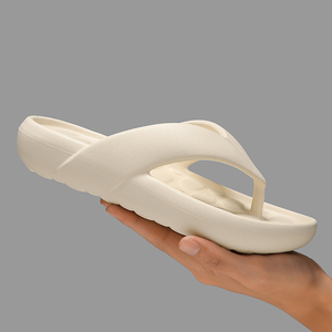 Women Beige EVA <b>Slides</b> Open Toe Cushioned Summer Outdoor Sandals - Product Image 3