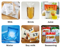 HZPK Sj-1000 Automatique Sachet pochette Verticale Liquide Jus De L'eau Impression De Remplissage Et D'étanchéité Paquet Faisant La Machine Italie