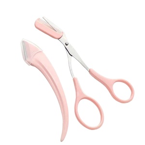 Depiladora de Cejas Inclinada de Acero Inoxidable, Recortadora Facial Segura, Set en Blíster - Product Image 3