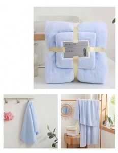 Hot-Selling Three-Piece Business Microfiber High-Density Absorbent Coral Fleece <b>Bath</b> <b>Towel</b> Personalized Gift <b>Set</b> - Product Image 5