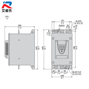 ซอฟต์สตาร์ทเตอร์ ATS22C21Q รุ่นใหม่ สำหรับมอเตอร์แบบอะซิงโครนัส 3 เฟส 230 ถึง 440 โวลต์ 55 ถึง 110 กิโลวัตต์ Altistart 22 ซอฟต์สตาร์ทเตอร์ ATS22C21Q - Product Image 2