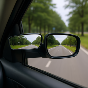 Specchietto Convesso Ausiliario per Punti Ciechi, Angolo di Visione a 360 Gradi, Adesivo per Auto, Camion, SUV, Materiale PC per Esterni - Product Image 2