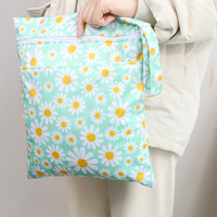 Haute qualité PUL humide sec Nappy sac réutilisable étanche pochette à couches lavable bébé voyage Mini sacs à couches avec poignée