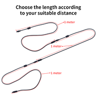 Kabel Ekstensi AMS untuk Bambu Lab A1/A1 Mini, AMS Lite 1M 4-pin dengan Cincin Magnetik untuk Printer 3D Bambu A1 A1 Mini