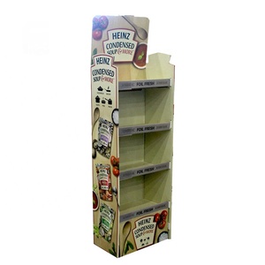 Estante de exhibición de papel reciclado ecológico impreso a todo color de <span class=keywords><strong>4</strong></span> capas para promoción de botellas y cartón - Product Image 2
