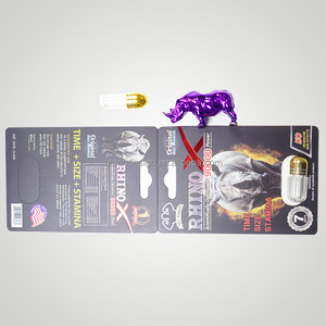 Pastillas para la Mejora Masculina Personalizadas, Nueva Presentación en Caja/Tarjeta 3D de Platinum Rhino Black Mamba para Cápsulas - Product Image 4