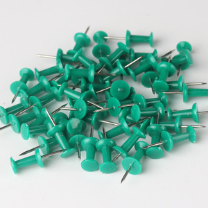 Green T-shaped Thumb Tacks Plastic <b>Wall</b> <b>Nails</b> For Photo Display DIY Fixing - Product Image 3
