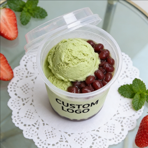 Gobelets en plastique pour desserts, crème glacée, 360 ml, 125 ml, 18 oz, contenants jetables pour servir des desserts - Product Image 4