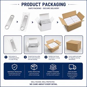Décapsuleur plat en acier inoxydable personnalisable pour sublimation, idéal pour la cuisine, les restaurants et les cadeaux de festival – Vente en gros - Product Image 4