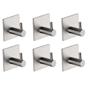 Wekis badkamer rond zelfklevend roestvrij เหล็ก muur zwart kleider hakjes Hak Haken hookean kleiderhaken - Product Image 2