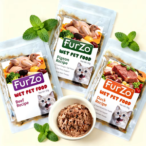 Customized Cat <strong>Wet</strong> <strong>Food</strong> Treats 90g Beef Chicken Pigeon Meat and Duck Meat Nutritious Cats Snacks - Product Image 2