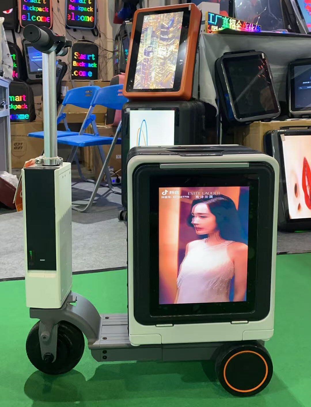 20" Ride-On Travel Suitcase – Large Capacity, Waterproof Microfiber