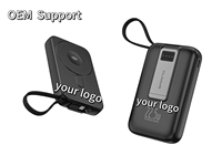 Batterie externe magnétique portable sans fil OEM tendance 2025, 10000 mAh, 22,5 W, charge rapide PD, station d'alimentation pour téléphones