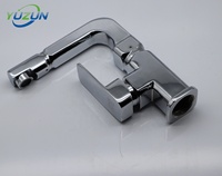 Robinet de salle de bain moderne à poignée unique, avec cartouche céramique, installation monotrou, haute qualité, durable, à poser sur le plan.