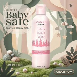 Gel <span class=keywords><strong>de</strong></span> Baño Suave <span class=keywords><strong>para</strong></span> Bebés Sin Lágrimas, con Vitamina B5, E y Extracto <span class=keywords><strong>de</strong></span> Caléndula, Fórmula Hidratante, 200 ml, <span class=keywords><strong>para</strong></span> Bebés <span class=keywords><strong>de</strong></span> 0 a <span class=keywords><strong>3</strong></span> <span class=keywords><strong>Meses</strong></span>, <span class=keywords><strong>3</strong></span> Años <span class=keywords><strong>de</strong></span> Duración - Product Image 1