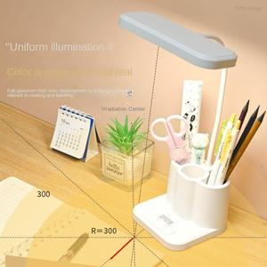 Lámpara de Escritorio Eléctrica Plegable Moderna y Creativa con Protección Ocular, Lámpara LED de Lectura con Portalápices, Luz Nocturna para Oficina, Dormitorio y Hotel - Product Image 3