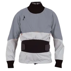Veste de kayak imperméable respirante pour <span class=keywords><strong>homme</strong></span> et femme, avec double ceinture anti-éclaboussures, idéale pour le paddle, le rafting et les aventures en bateau. - Product Image 4