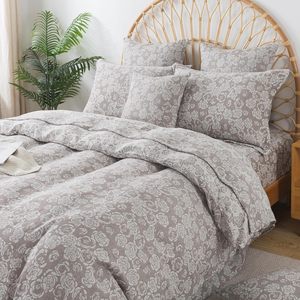 Ensemble <span class=keywords><strong>de</strong></span> housse <span class=keywords><strong>de</strong></span> <span class=keywords><strong>couette</strong></span> <span class=keywords><strong>Vintage</strong></span> Farmhouse 3 pièces Ensemble <span class=keywords><strong>de</strong></span> literie Super doux Lavé Double Coton/Polyester Housse <span class=keywords><strong>de</strong></span> <span class=keywords><strong>couette</strong></span> - Product Image 2