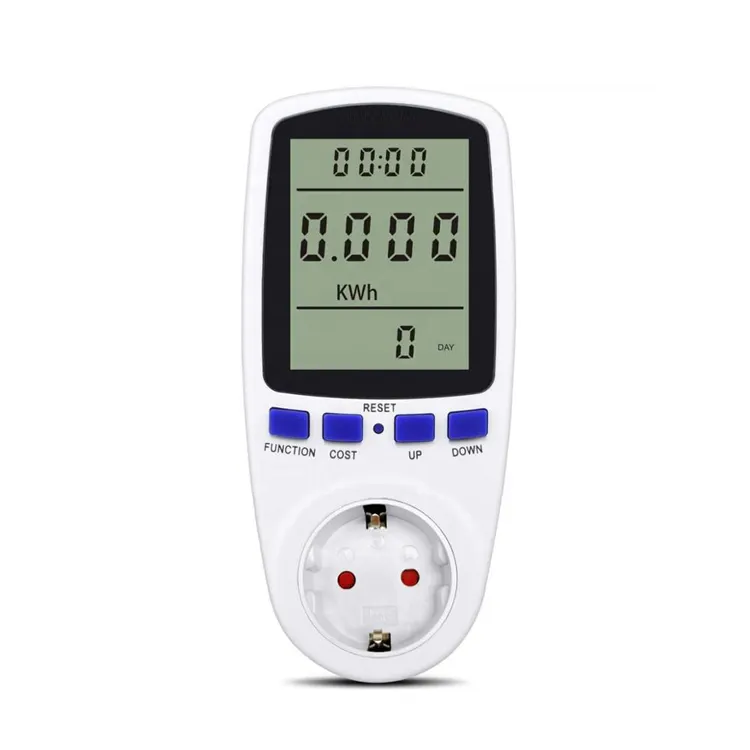 Eu Ons Uk Plug Ac Power Meter Energy Meter Voltage Wattmeter Socket Backlight Huidige Frequentie Elektriciteit Monitor