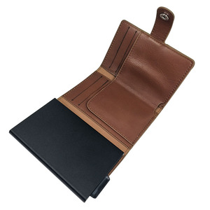 Produci <span class=keywords><strong>portafoglio</strong></span> in alluminio sottile da <span class=keywords><strong>uomo</strong></span> Vintage personalizzato RFID blocco carta HolderCoin tascabile <span class=keywords><strong>a</strong></span> <span class=keywords><strong>scatto</strong></span> <span class=keywords><strong>portafoglio</strong></span> <span class=keywords><strong>a</strong></span> tre volte - Product Image 2