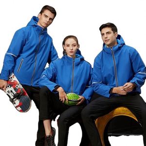 Vestes d'extérieur personnalisées pour hommes, fermeture éclair, réfléchissantes, softshell, sports d'hiver, veste tactique de chasse, coupe-vent imperméable - Product Image 3