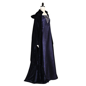 Vestido de fiesta de Halloween para mujer, Sola Naberrie, Cosplay, vestido largo morado con capa, disfraz de 2017 - Product Image 2