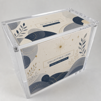 Boîte de protection de carte personnalisée en gros d'usine boîte de présentation en acrylique haute transparence monstre de poche UV